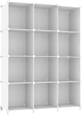 White 12-Cube DIY Storage Organizer