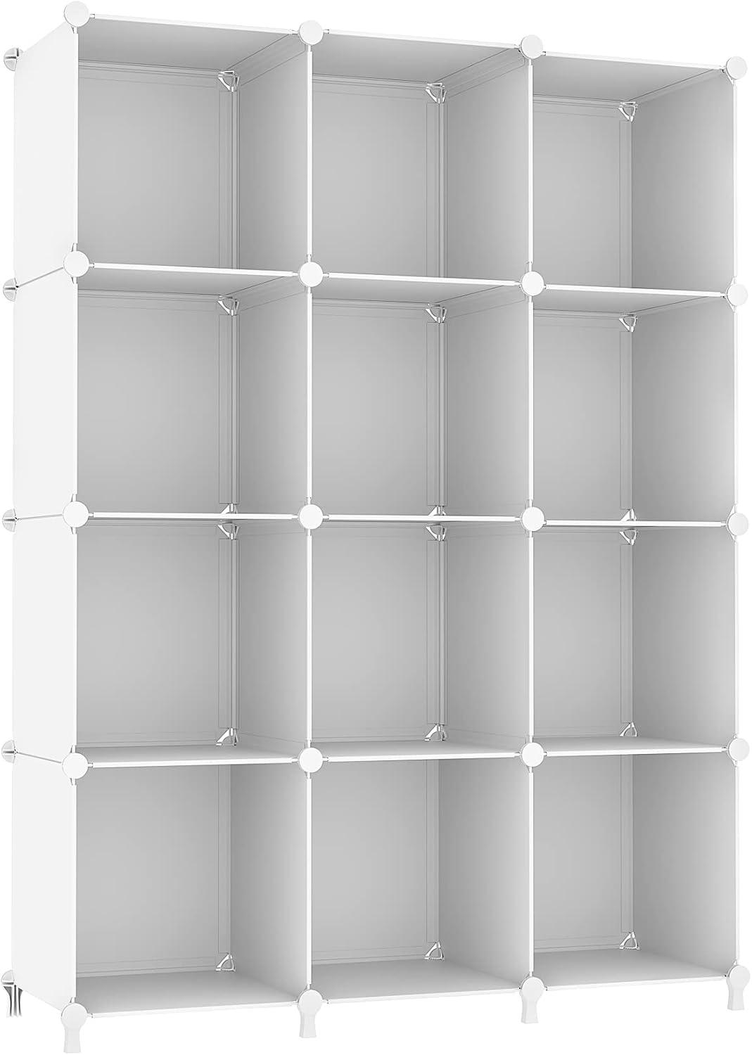 White 12-Cube DIY Storage Organizer