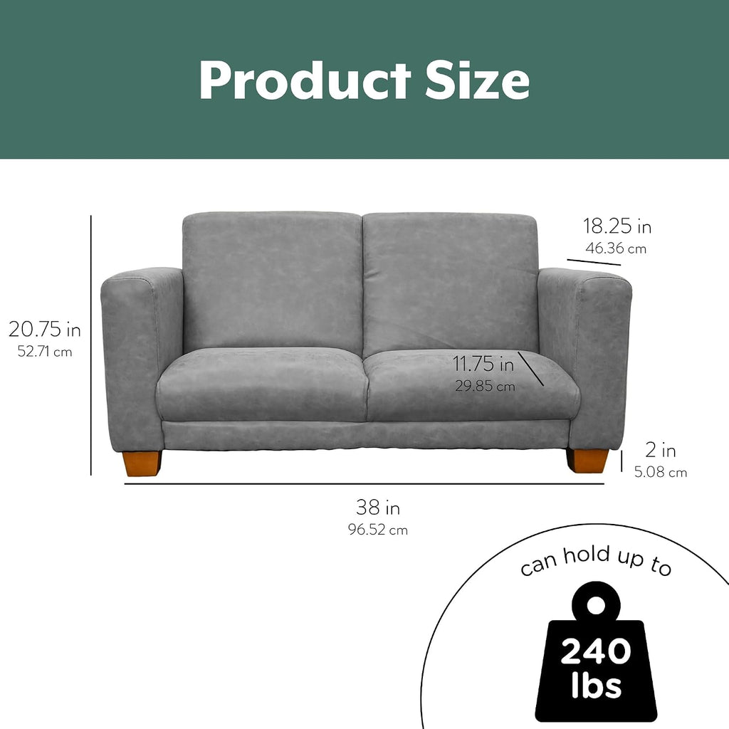 Grey Waterproof Adjustable Toddler Sofa