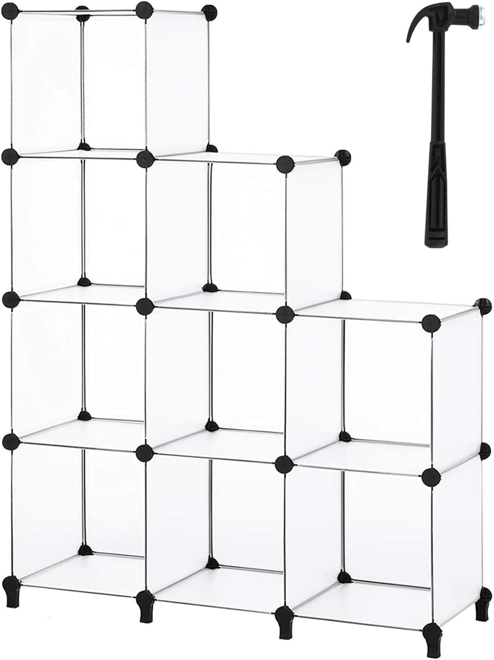 Transparent 9-Cube Storage Closet