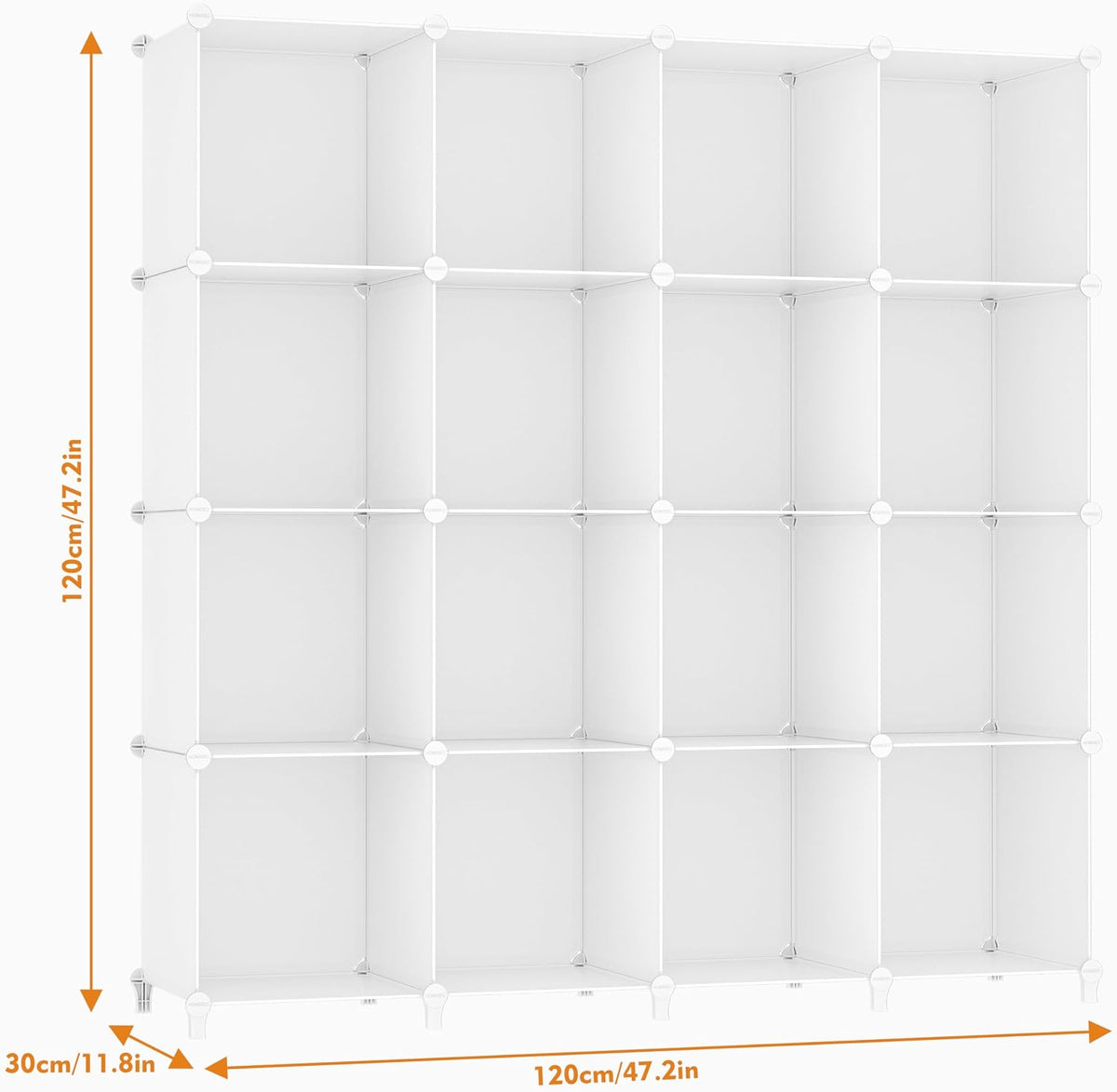 White 16-Cube Multi-Purpose Storage