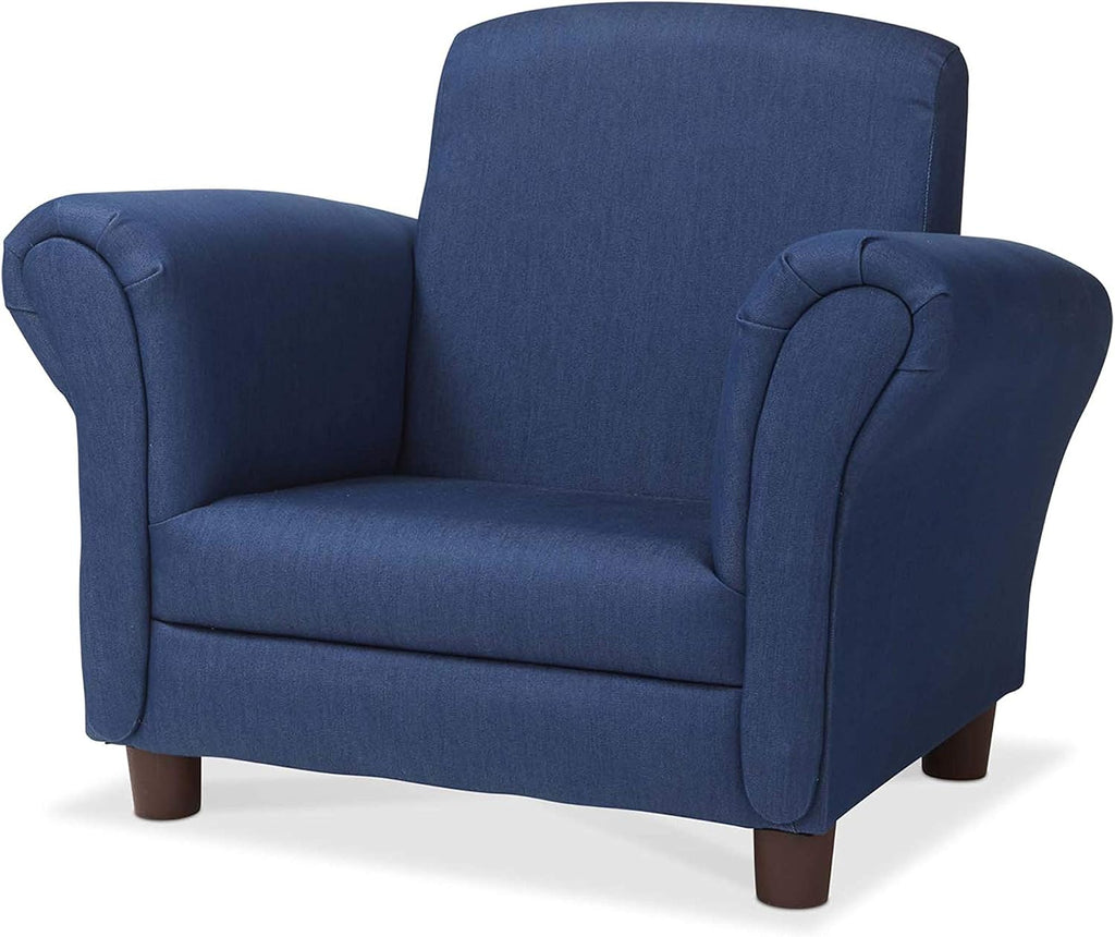 Denim Oversized Kids Reading Armchair