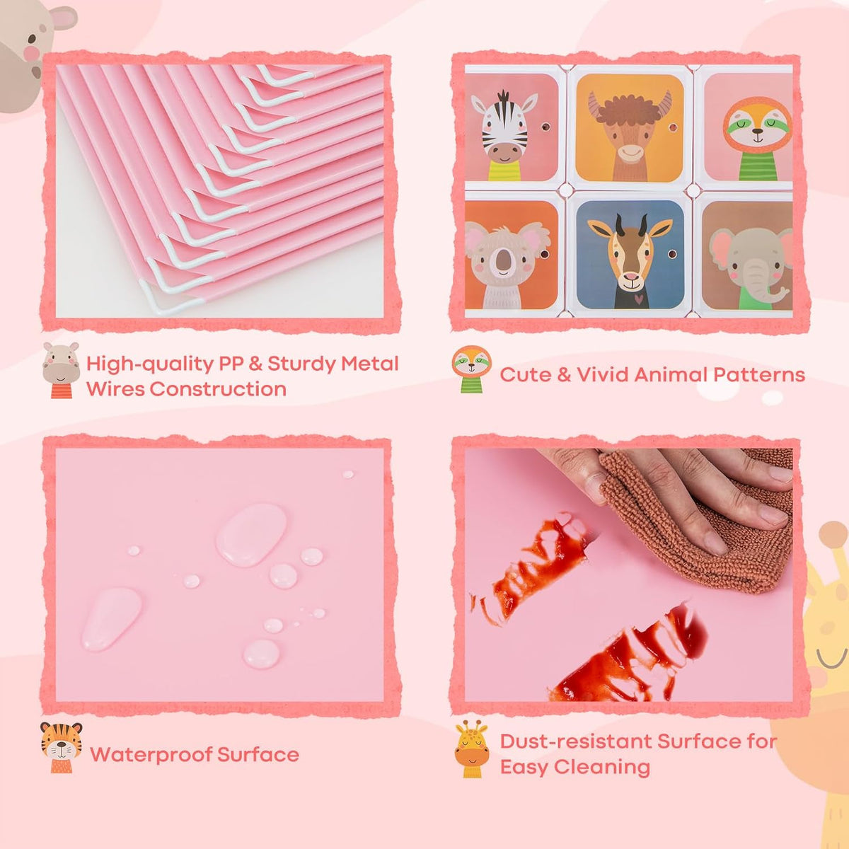 Pink 12-Cube Kids Wardrobe Organizer