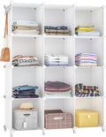 White 12-Cube Portable Closet Storage