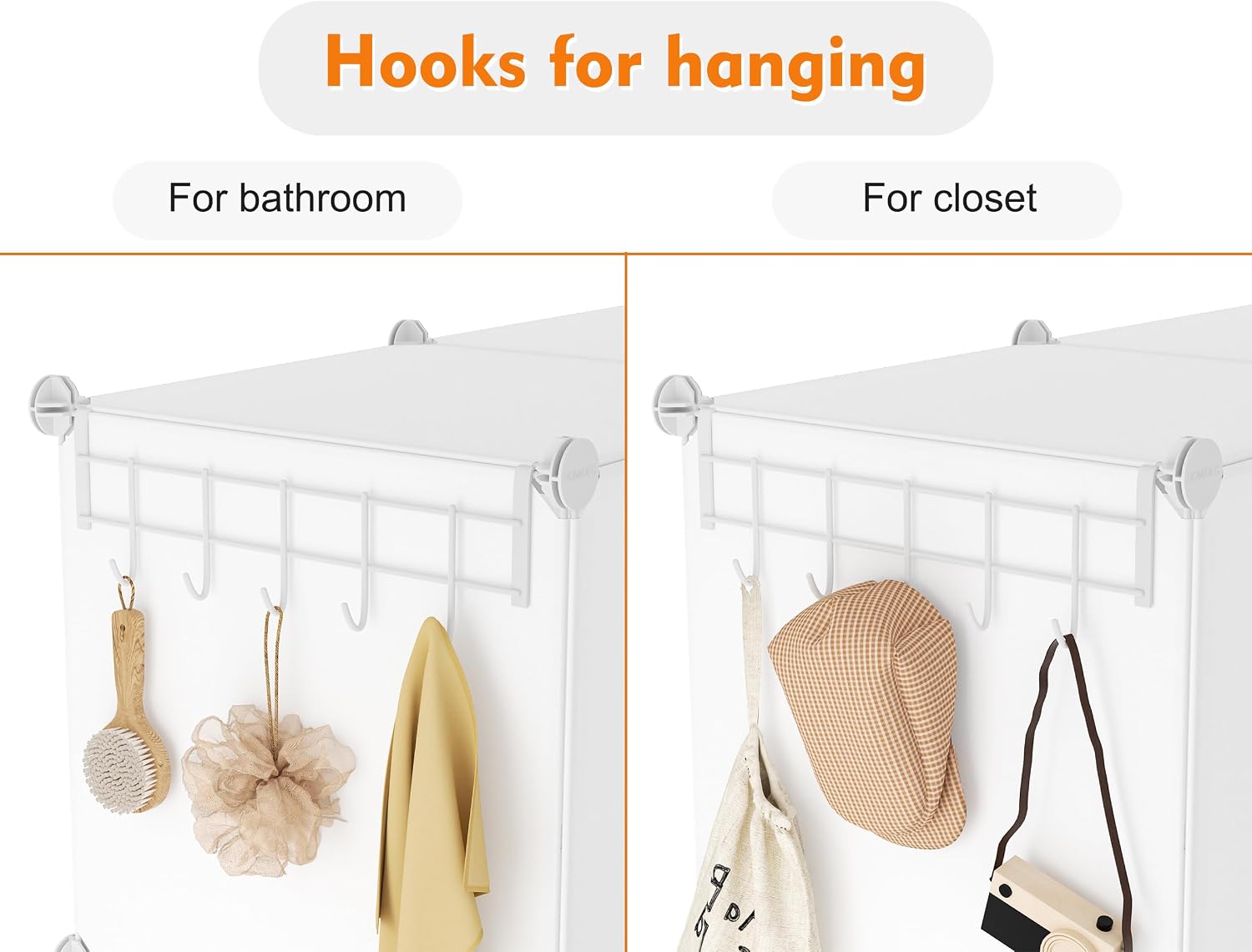 White 12-Cube Portable Closet Storage