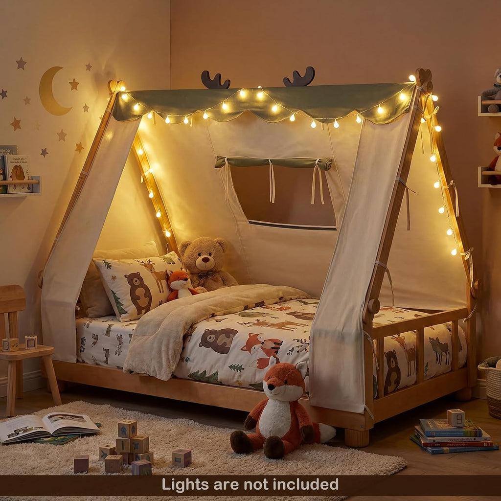 Natural Antler Twin Montessori Bed