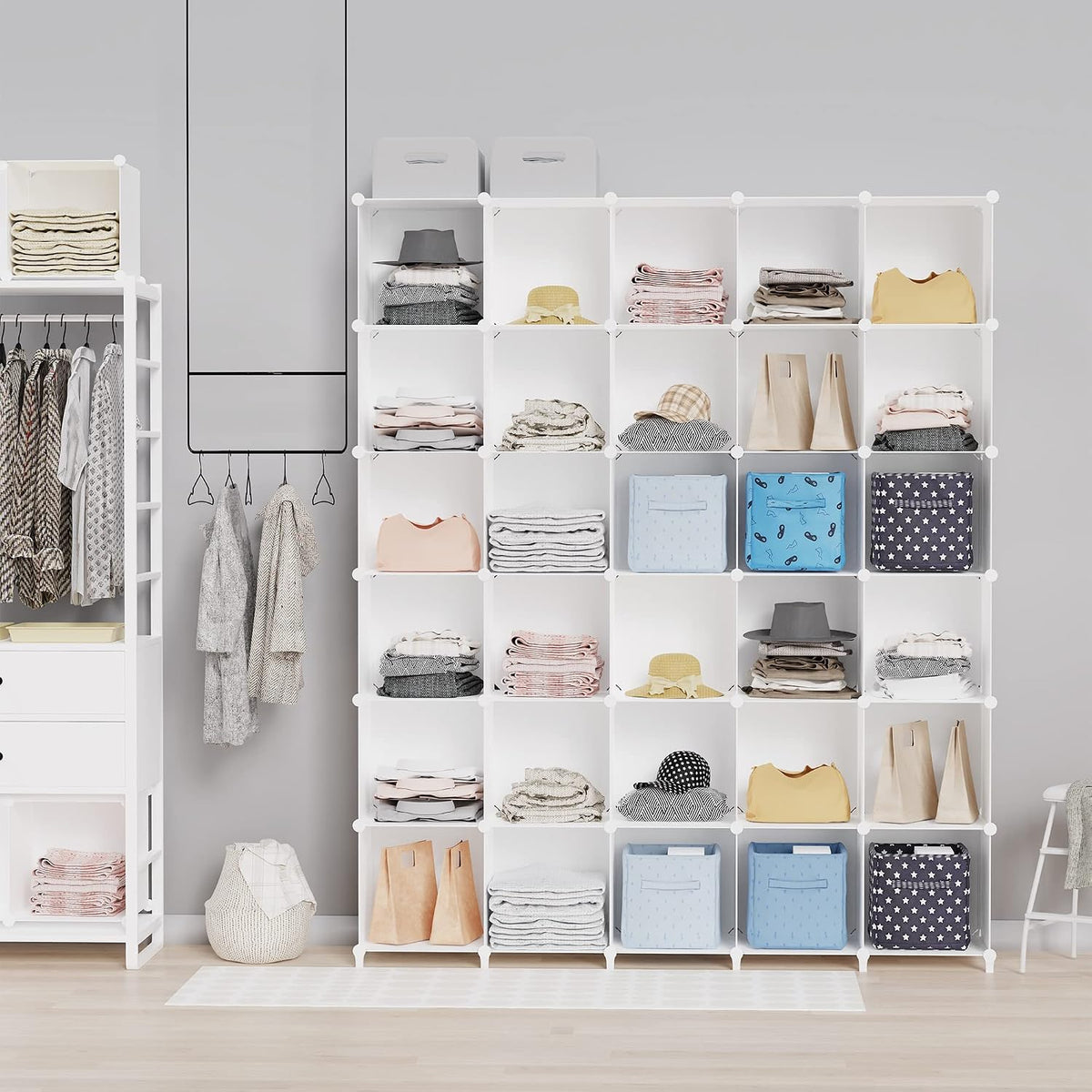White 16-Cube Multi-Purpose Storage