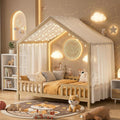 Natural Full Montessori House Bed