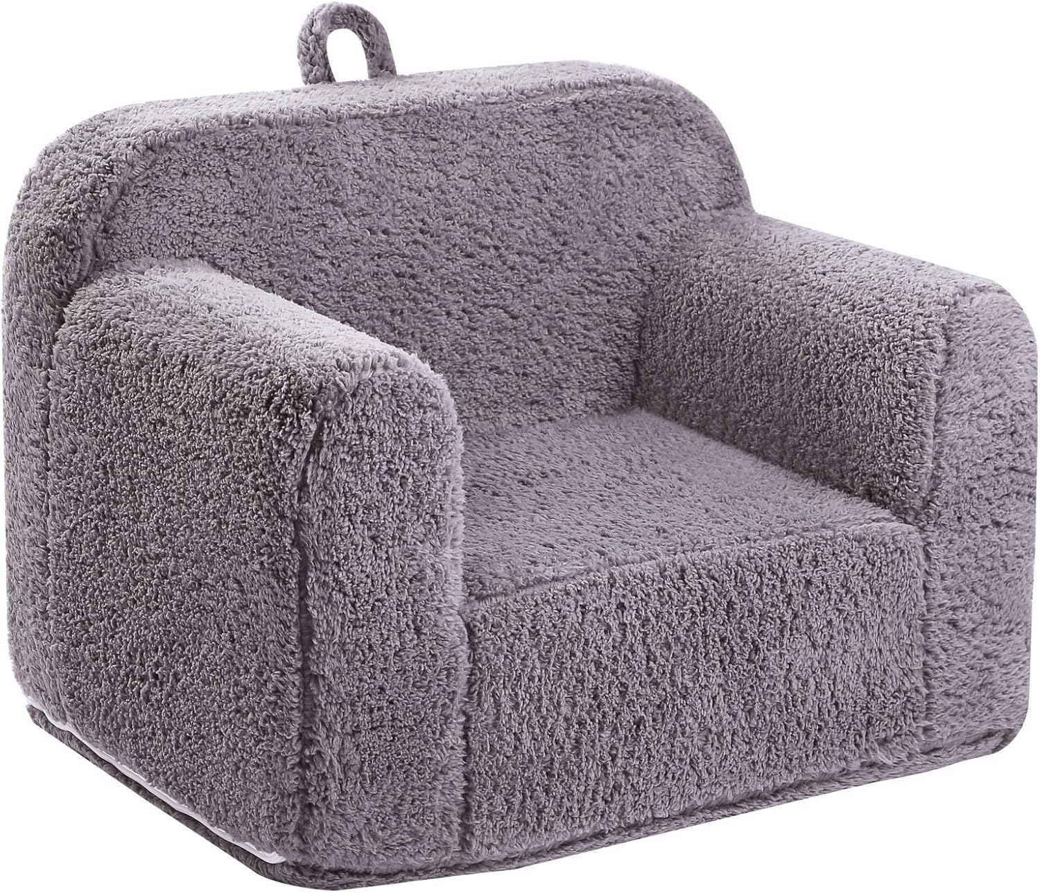 Grey Washable Sherpa Kids Armchair