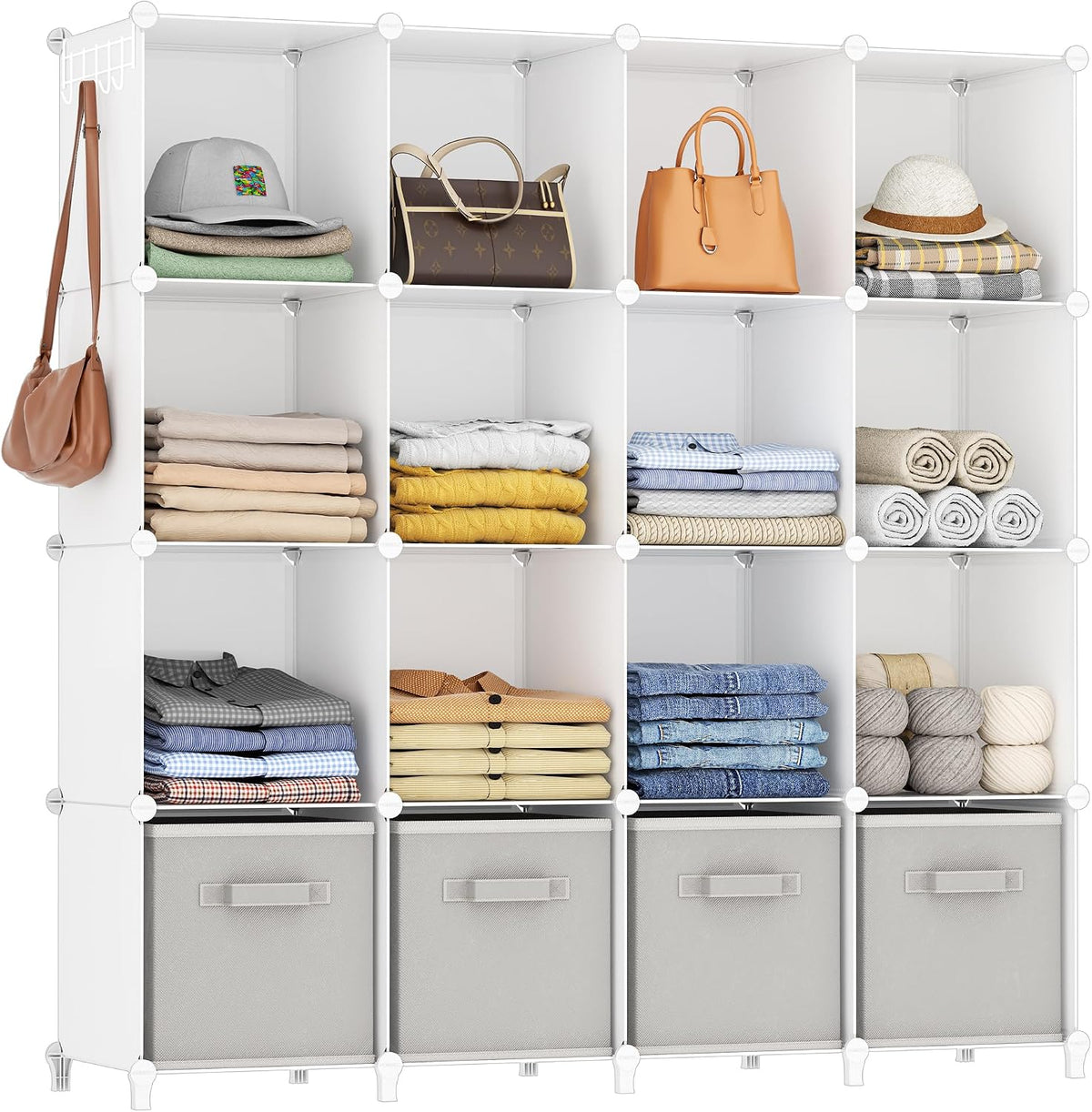 White 16-Cube Multi-Purpose Storage